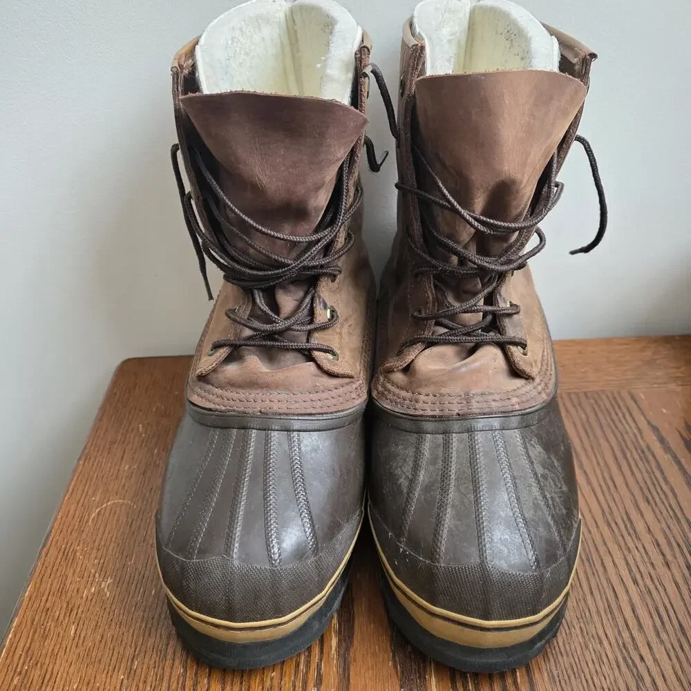 VTG Sorel‎ Chieftain Heavy Duty Insulated Snow Boots Made In Canada Men's 9
